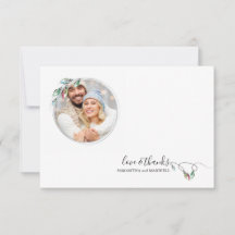 Cartão de agradecimento de Natal Escandinavo único