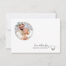 Notas Cartão de agradecimento de Natal Escandinavo único