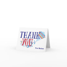 Cartão de agradecimento do Papagaio Aquarela