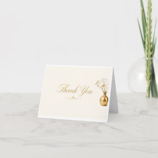 Notas Cartão de Agradecimento Elegante | Luxo Orquídea B