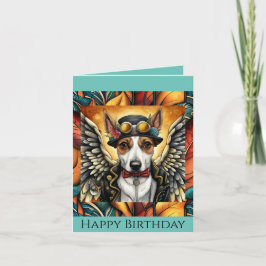 Notas Cartão de aniversário de cão-galinha