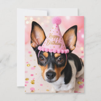 Notas Cartão de aniversário do cão de resgate Juno