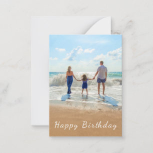 Notas Cartão de Aniversário Feliz com Foto e Texto Perso
