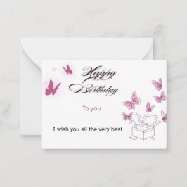 Notas Cartão de Aniversário Personalizado Feliz | Nome &