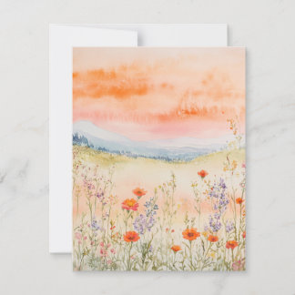 Notas Cartão de Anotação de Aquarela - Girassol