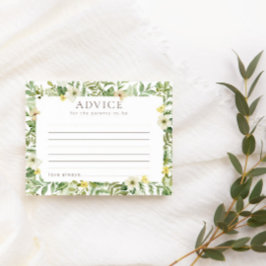 Notas Cartão de Aviso de Chá de fraldas Botânico Selvage