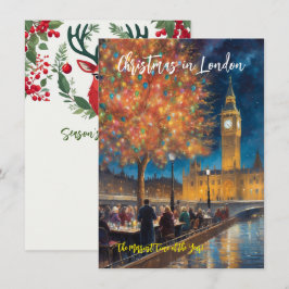 Notas Cartão de Boas Festas 'Natal em Londres'