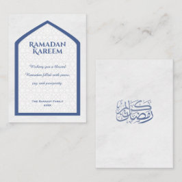Notas Cartão de Boas Festas Personalizado Ramadan Kareem