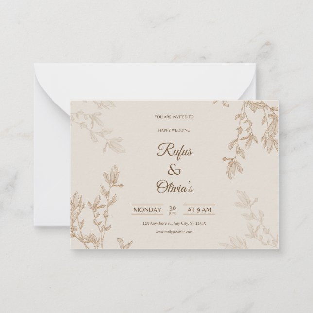 Notas Cartão de casamento (Frente)