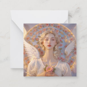 Notas cartão de casamento de um anjo