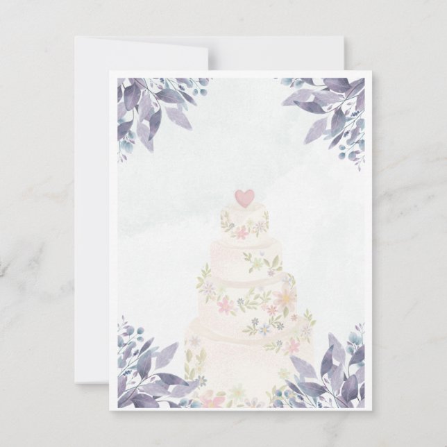 Notas Cartão de casamento simples (Verso)