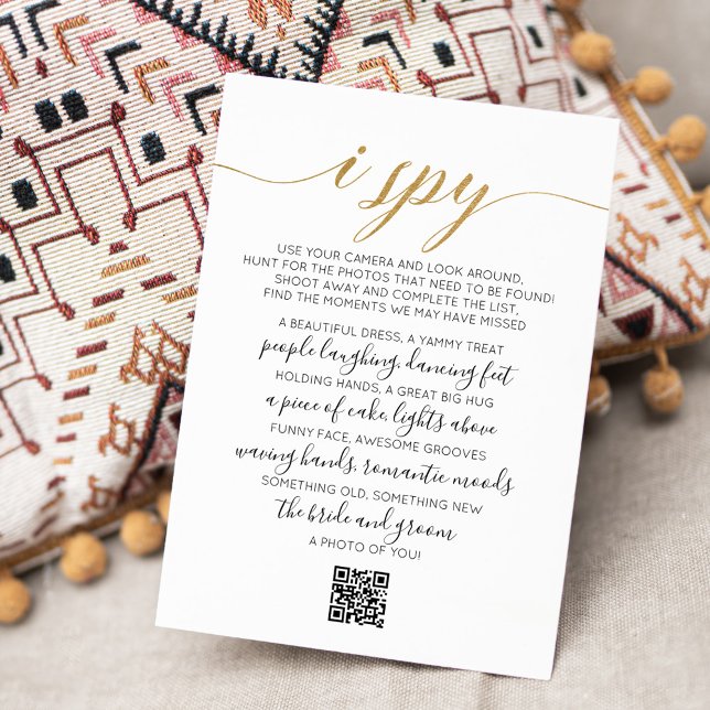 Notas Cartão de Código QR do Jogo de Caça de Foto de Cas (Criador carregado)