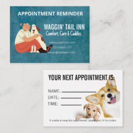 Notas Cartão de Compromisso Comercial Cachorro e Café da