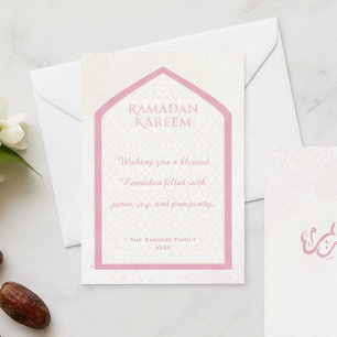 Notas Cartão de Cumprimentos Personalizado Ramadan Karee