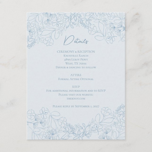 Notas Cartão de Detalhe Spring Whimsy (Frente)