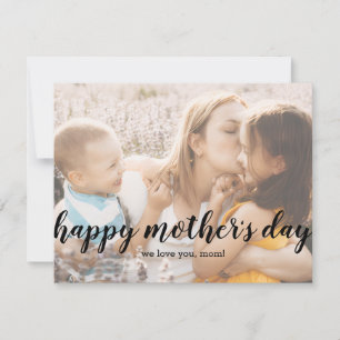 Notas Cartão de Dia das Mães com texto elegante e foto