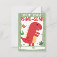 Cartão de Dia dos Namorados de Dinossauro para Sal
