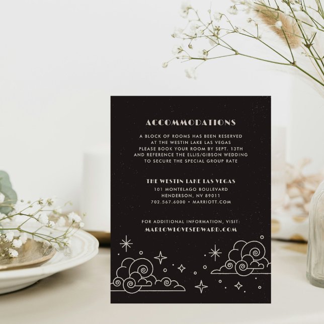 Notas Cartão de Envio Casamento Celestial Black Moon & S (Criador carregado)