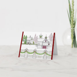 Notas Cartão de Fazenda Vintage Natal