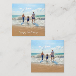 Notas Cartão de Feliz Férias com Foto e Texto Personaliz