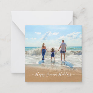 Notas Cartão de Férias de Verão com Foto Personalizada e