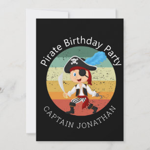 Notas Cartão de Festa do Menino Pirata
