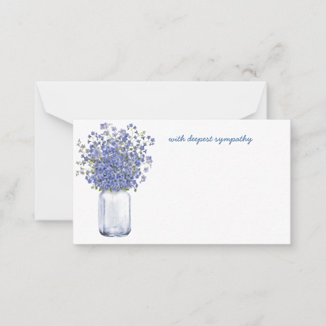 Notas Cartão de florista Anjo de Memória de Condolências (Frente)