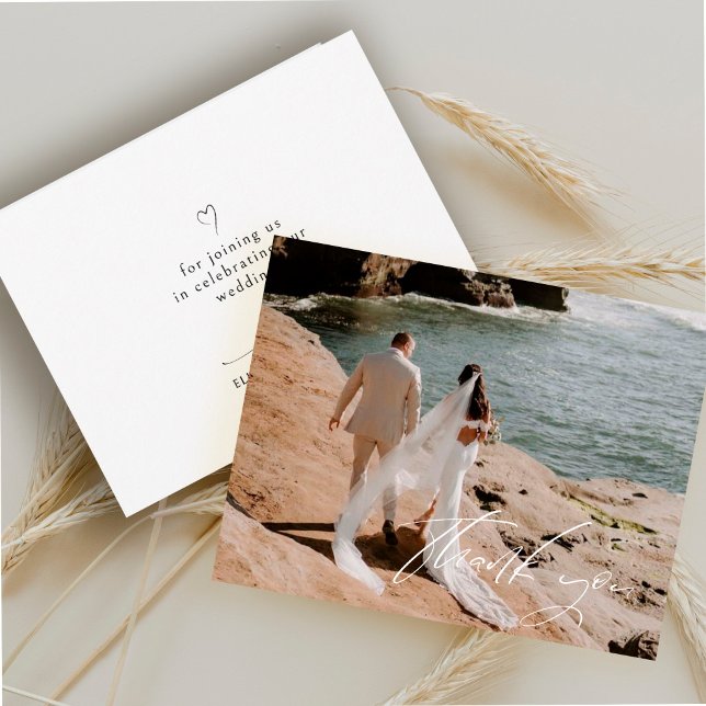 Notas Cartão de Foto de Casamento com Script de Agradeci (Criador carregado)