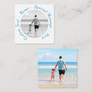 Notas Cartão de Foto Personalizado do Seu Pai com Texto 