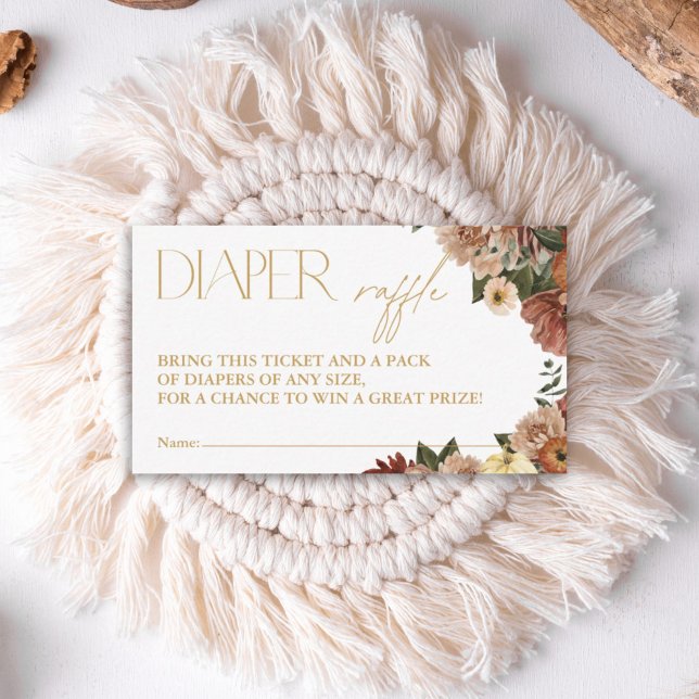 Notas Cartão de Fralda Floral de  com Chá de fraldas Apa (Criador carregado)