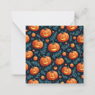 Notas cartão de halloween