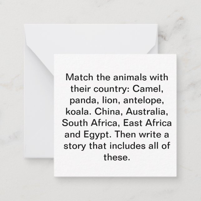 Notas Cartão de ideia de história (Verso)