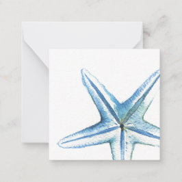 Notas Cartão de Mininota de Starfish Azul-Cria