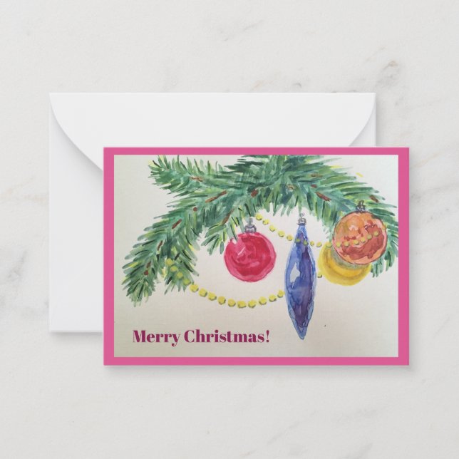 Notas cartão de natal (Frente)