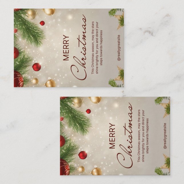 Notas Cartão de Natal (Frente/Verso)