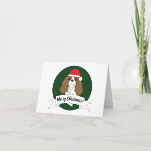 Notas Cartão de Natal Blenheim King Charles Cavalier