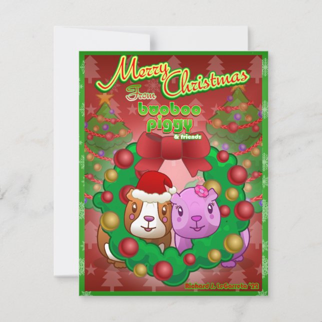 Notas Cartão de Natal Booboo Piggy 2022 (Frente)