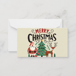Notas Cartão de Natal com Nota Chata