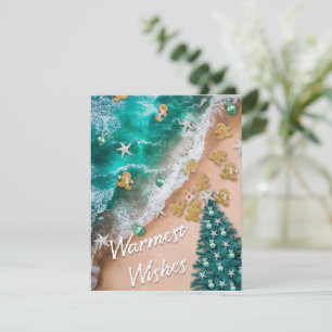 Notas Cartão de Natal de Gengibre de Praia