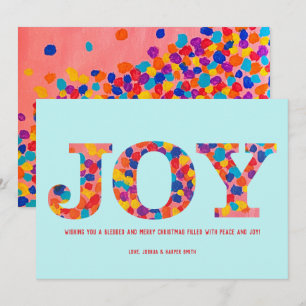 Notas Cartão de Natal de Joy - Confetti