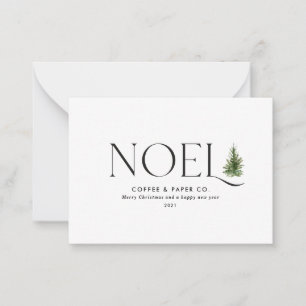 Notas Cartão de Natal de negócios moderno Noel de orçame