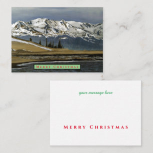Notas Cartão de Natal do Colorado Mountain Winter