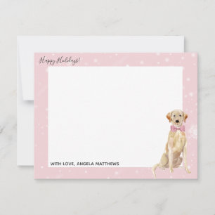 Notas Cartão de Natal do Labrador Retriever Labrador Ama