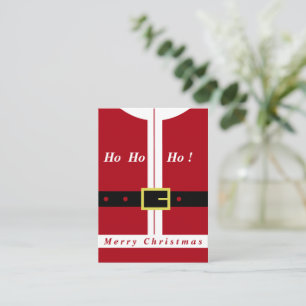 Notas Cartão de Natal do Papai Noel