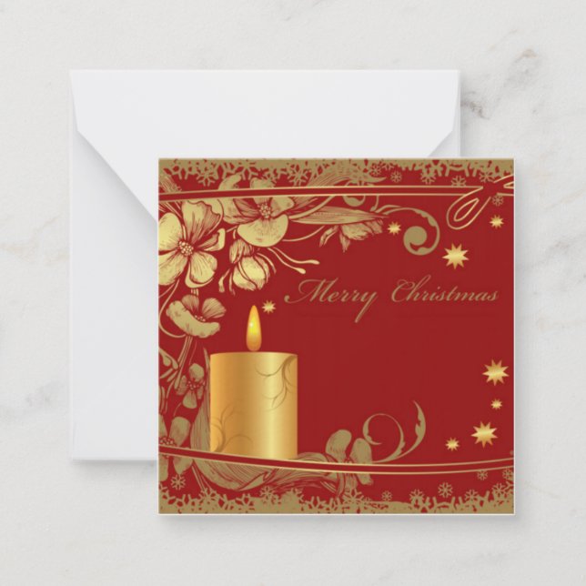 Notas Cartão de Natal elegante (Frente)