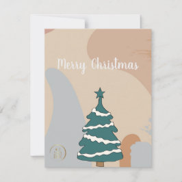 Notas Cartão de Natal Elegante Moderno Simples para Clie