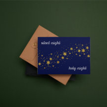 Cartão de Natal: Noite silenciosa, noite santa