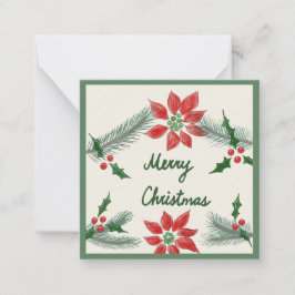 Notas Cartão de Natal pequeno