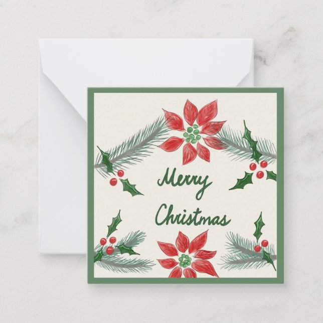 Notas Cartão de Natal pequeno (Frente)