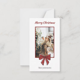 Notas Cartão de Natal Personalizado Arco Vermelho